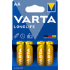 Varta Longlife LR6 AA alkalna baterija, 4kom