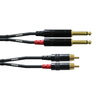 Cordial Unbalanced Twin kabel, CFU 0,6 PC, 0,6 m, črn