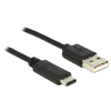 Delock USB 2.0 Type-A muški / USB 2.0 Type-C muški kabel, 1m