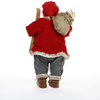Kring Djed Mraz sa torbom i skijama, 60cm, crveno/bijelo