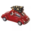 Emos Božićni LED ukras, auto sa Djedom Božićnjakom, 12,5cm, 3xAA, toplo bijela