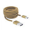Sbox USB AM-MICRO-15G micro USB kabel, 1,5m, zlatni