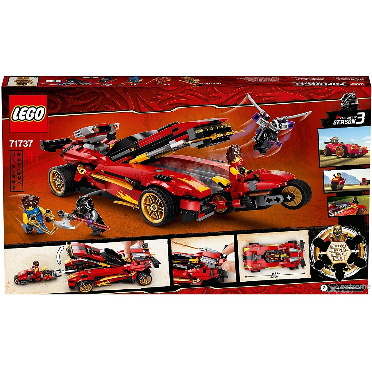 LEGO® Ninjago™ 71737 Kaiův červený bourák