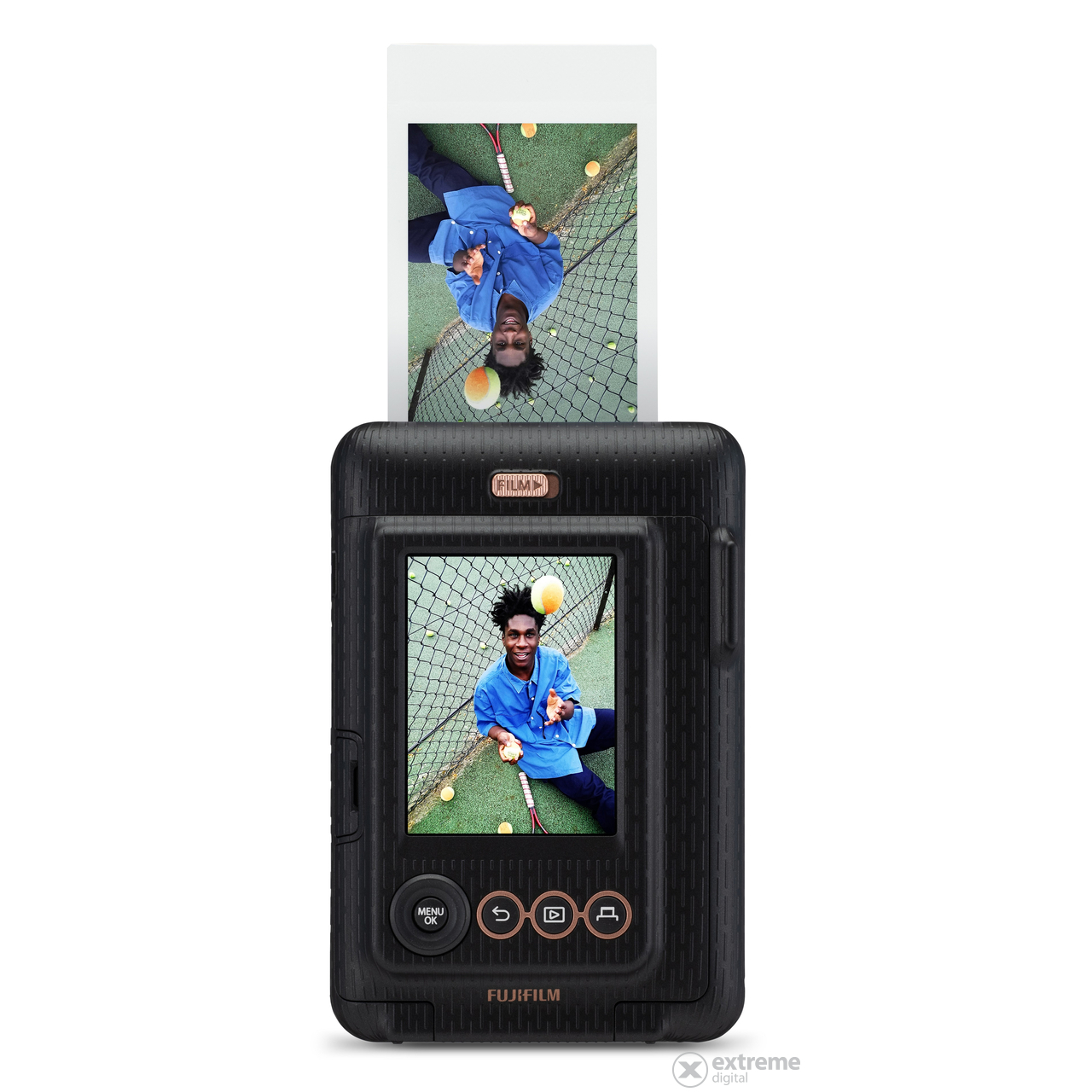 Fujifilm Instax Mini LiPlay hibrid fotoaparat, crna