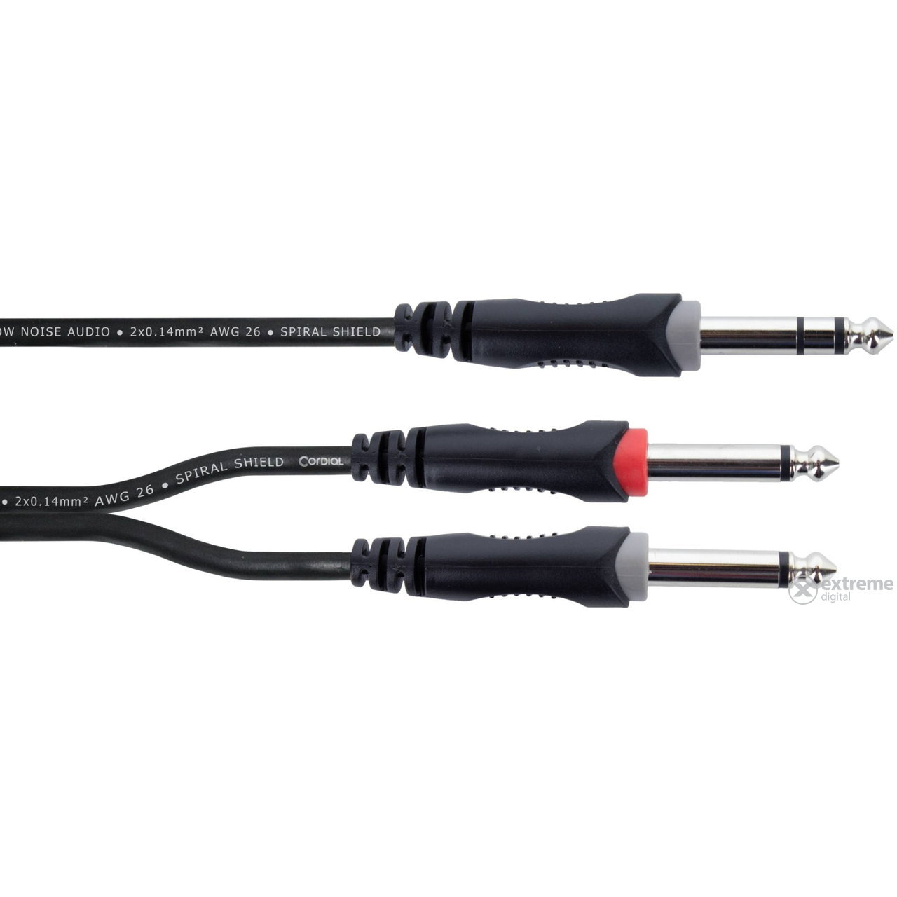 CORDIAL EY 1.5 VPP 1,5 m, 1 X jack 6,3 mm stereo / 2X priključak 6,3 mm mono kabel