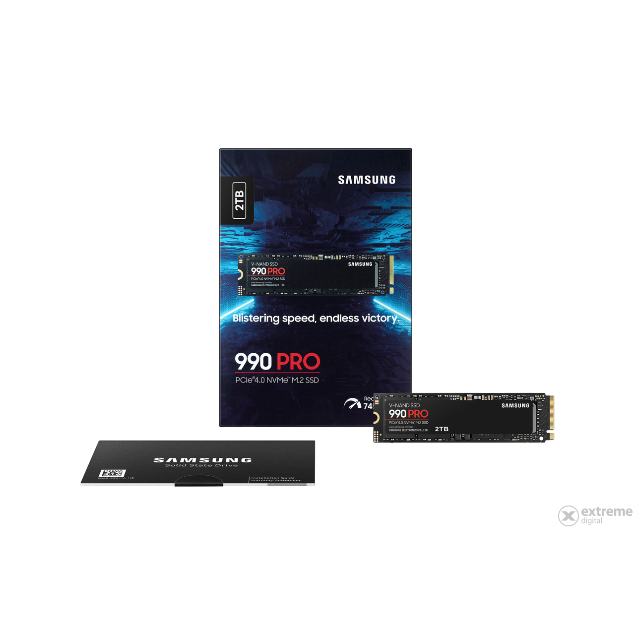 Samsung 990 PRO SSD, 2TB, PCIe Gen 4.0 x4, NVMe, M.2.