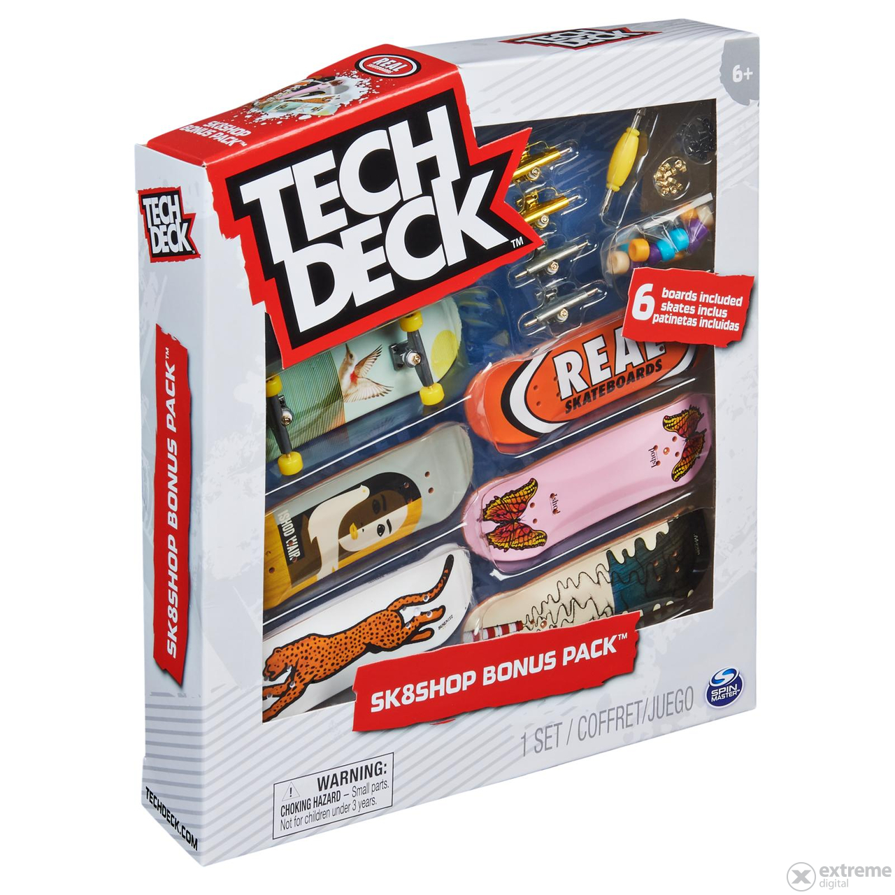 Tech Deck bónusz csomag, gördeszka válogatás, Real
