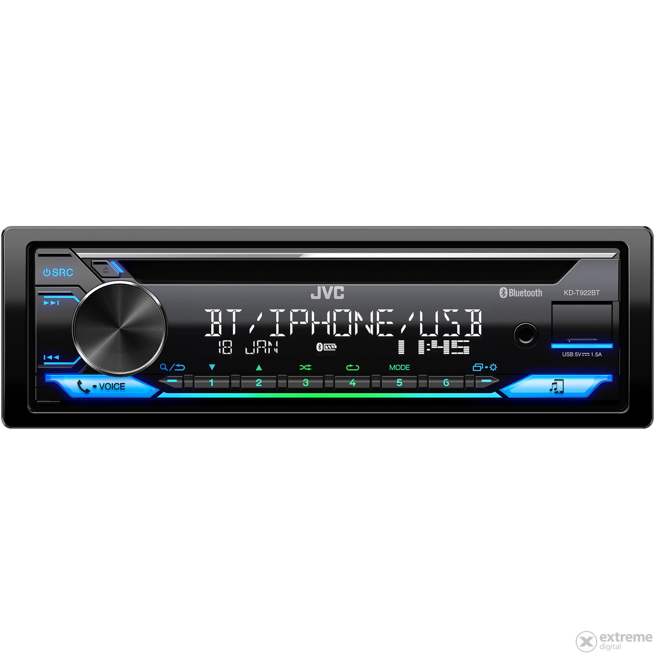 JVC KD-T922BT Bluetooth autorádio, CD, USB