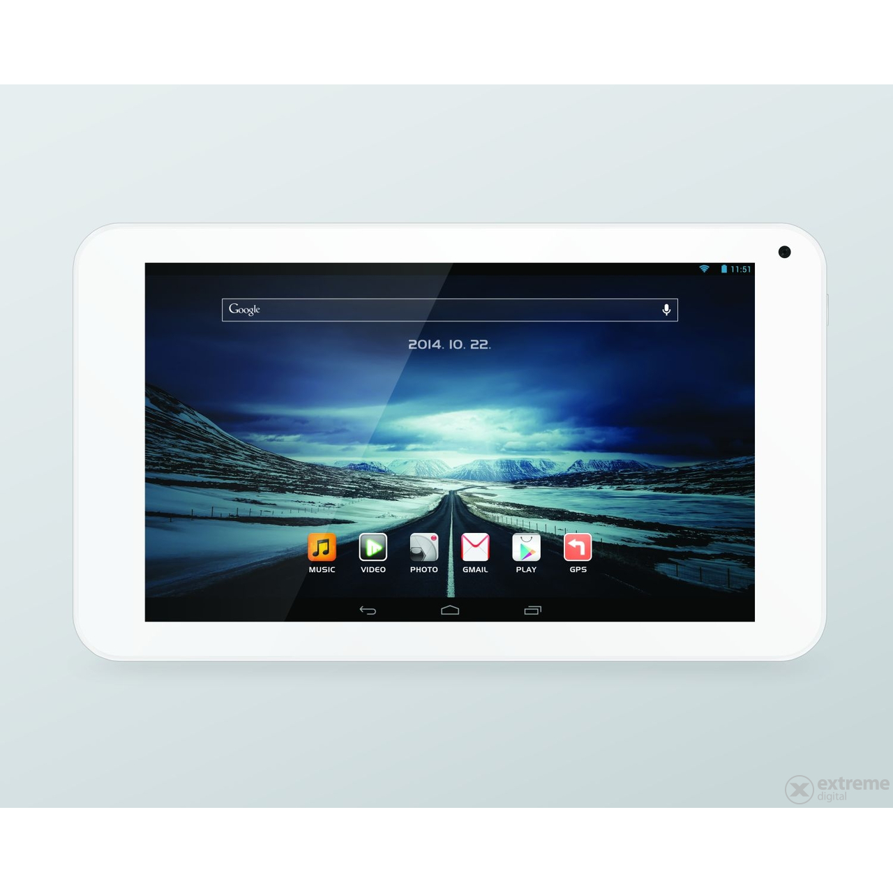 WayteQ xTAB-7Q GPS tablet, fehér (Android) + gyári tok