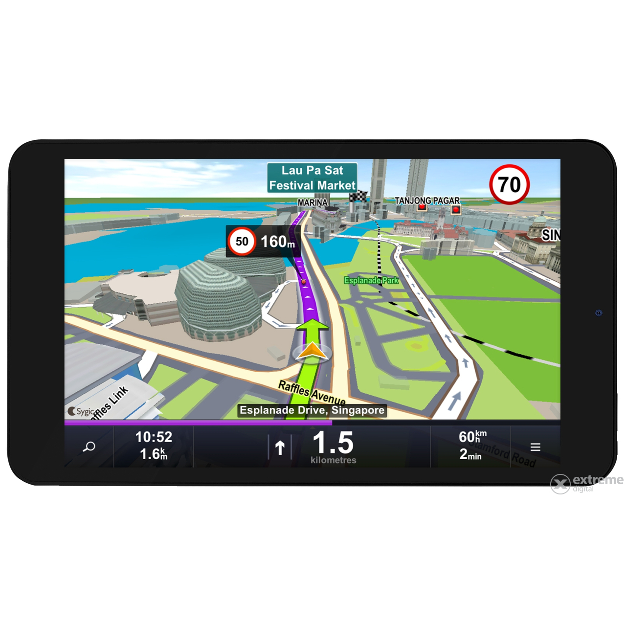WayteQ xTAB-8Q GPS tablet, fehér (Android) + Sygic Teljes-Európa térképszoftver