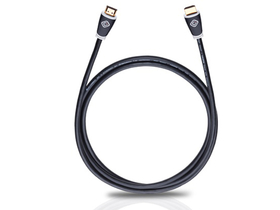 Oehlbach OB 126 Easy Connect HDMI Ethernet kabel 0,75m crni