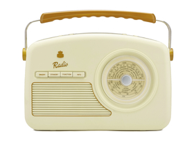 GPO Rydell Nostalgic DAB+ radio z budilko, kremni