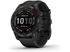 Спортен часовник Garmin Fenix ​​7 Sapphire, черен/черен