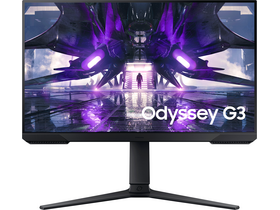 Samsung Odyssey S24AG300 Gaming Monitor, 24", Full HD, 1 ms, 144Hz, Freesync Premium, ergonomska izvedba, HDMI, črn