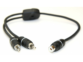 Connection FSM 030 Y RCA kabel s kontrolnom žicom od 0,3 metra, 1 utičnica i 2 utikača