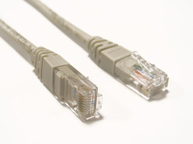 Wiretek Cat.5E UTP Patch kabel, 20m (siv)