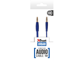 Trust Flat Audio kabel,  plavi (1m)
