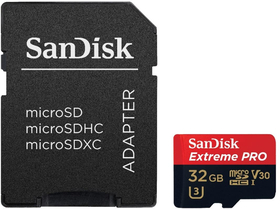 SanDisk Extreme Pro 32GB microSDHC pamäťová karta + adaptér, Class 10, UHS-I (173427)