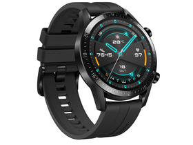 Huawei Watch GT 2, черен силикон (46 мм)