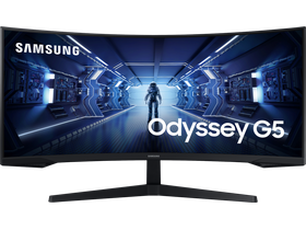 Samsung Odyssey G5 LC34G55TWWRXEN 34" WQHD Gaming LED Monitor, gebogen