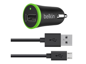 Belkin univerzalni Micro-USB auto punjač, zeleni/crni, 1,2m