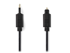 Nedis (CAGP25100BK10) TosLink - 3,5 mm optički audio kabel 1m, crni