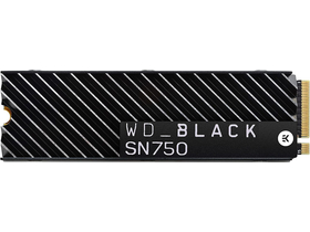 WD 2 TB schwarzes SN750 SSD-Laufwerk mit Kühlrippen M.2 2280 PCIe Gen 3 x4 NVMe