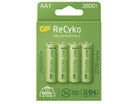 GP ReCyko NiMH tölthető akkumulátor, HR6 (AA) 2700mAh, 4db (B21274)