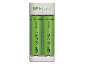 GP ReCyko Eco E211 akkumulátortöltő + GP ReCyko (B51214) AA 2000mAh, 2db
