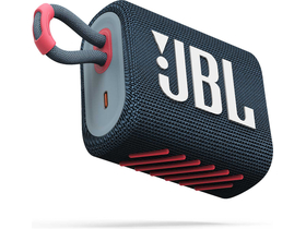 JBL GO 3 wasserdichter tragbarer Bluetooth-Lautsprecher, blau-pink