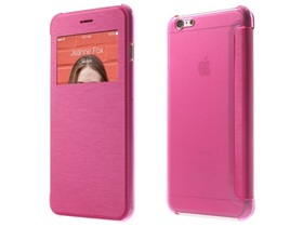Umelé puzdro Gigapack S-View Cover pre Apple iPhone 6 Plus / 6S Plus (5,5"), magenta