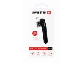 Swissten UL-9 ultra light bluetooth headset, černý
