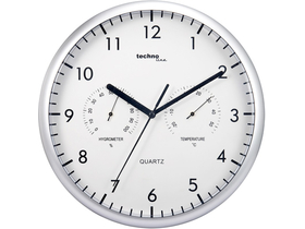 Technoline WT 650 Quartzové nástěnné hodiny, stříbrné