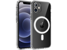 Cellect Apple iPhone 12 Pro Max magnetické, silikonové pouzdro, průhledné