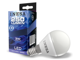 Inesa LED žarulje E14, 3W, 250lm, 3000K, 6kom (60630)