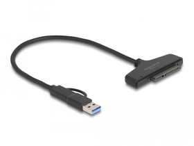 Delock USB zu SATA 6 Gb/s Konverter mit USB Typ-C oder USB Typ-A Anschluss