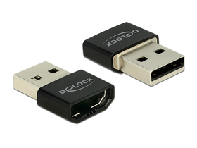 Delock 65680 HDMI-A female-USB A-male adaptér, čierny