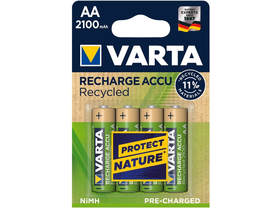 Varta Recharge Accu Recycled NiMH 2100mAh AA baterky, 4 ks
