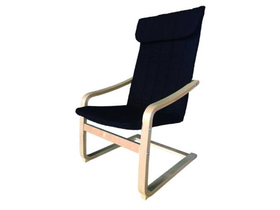 Relax fotelja, crna, 99x76x59 cm
