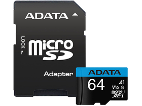 ADATA Speicherkarte MicroSDXC 64GB + Adapter UHS-I CL10 (100/25)