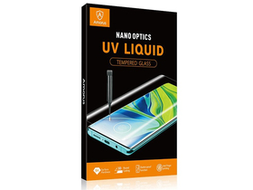 Amorus UV Liquid 3D full cover tvrdené sklo pre Samsung Galaxy Note 10 Plus, priehľadné + UV lampa