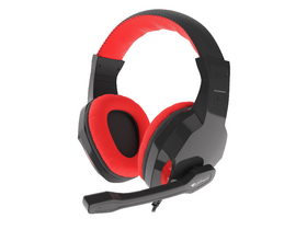 Genesis Argon 100 gamer sluchátka s mikrofonem, černé-červené
