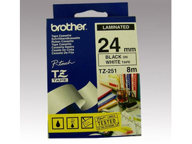 Brother 24 mm-Etikettenband, schwarz auf weiß