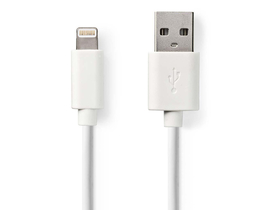 Nedis CCGT39300WT10 Apple Lightning - USB-A kábel, 1m