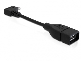 Delock USB 2.0 Kabel  micro-B MUŠKI /USB 2.0-A  ŽENSKI OTG 11 cm