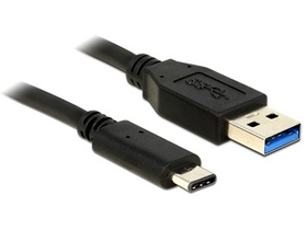Delock USB 3.1 Type-A moški / Type-C moški kabel, 1m