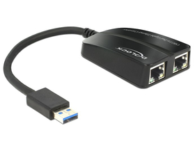Delock USB3.0 - 2x Gigabit LAN 10/100/1000Mb/s adapter