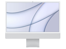 Apple iMac 24" počítač, Retina 4,5K, Apple M1 chip, 8-core CPU, 8-core GPU, 256GB, HUN, strieborný