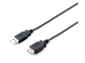 Equip USB 2.0 A-A predlžovací kábel, samec/samica, dvojito tienený, 3m
