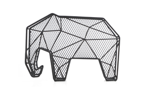 Kikkerland Wand-Schlüsselbrett und Briefhalter, Elefant